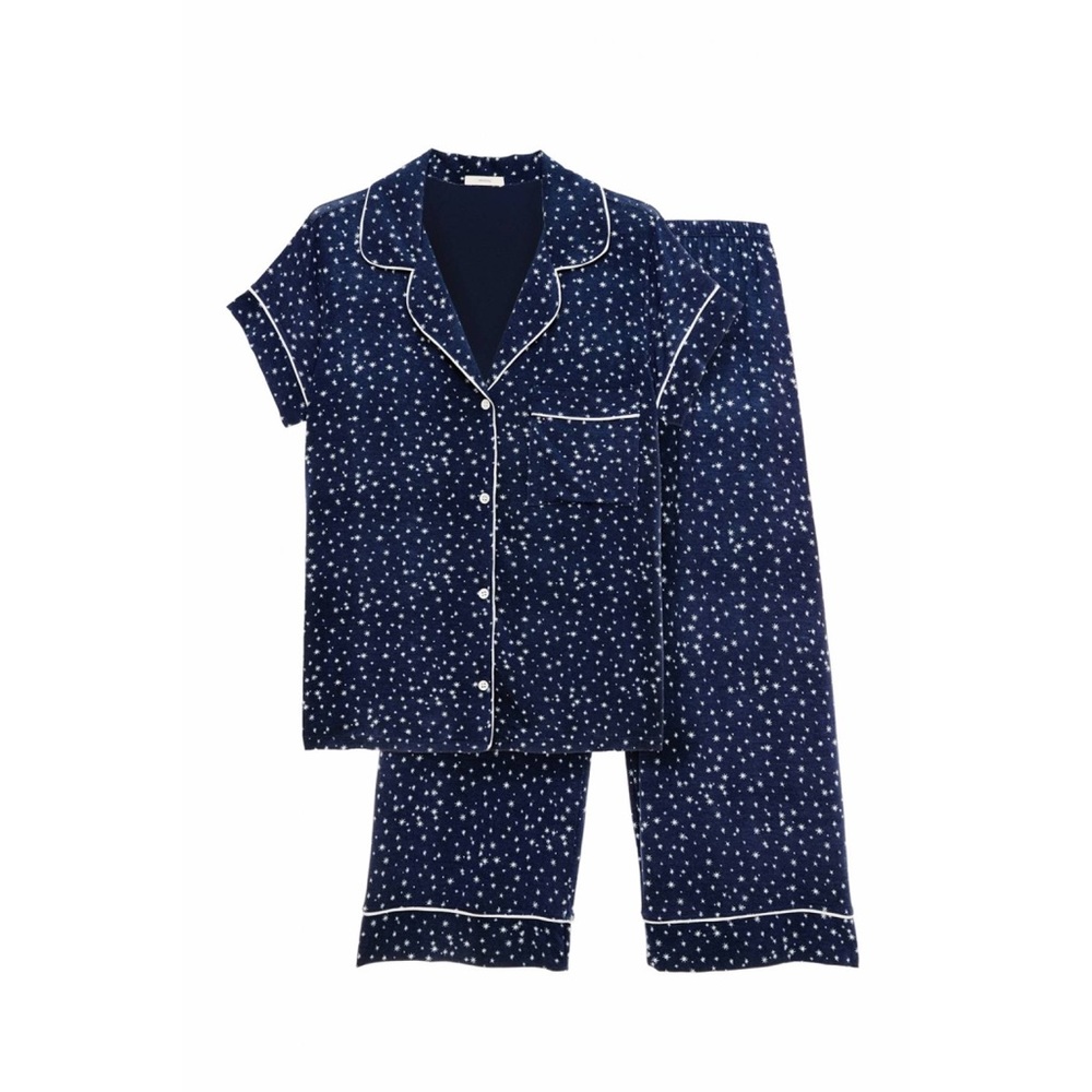 Eberjey Sleep Chic Cropped PJ Set, Sz S